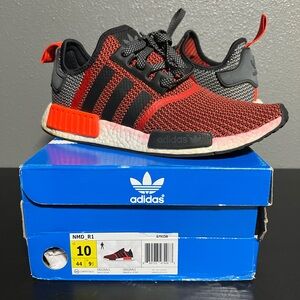 Adidas NMD_R1 Red and Black Athletic Shoes